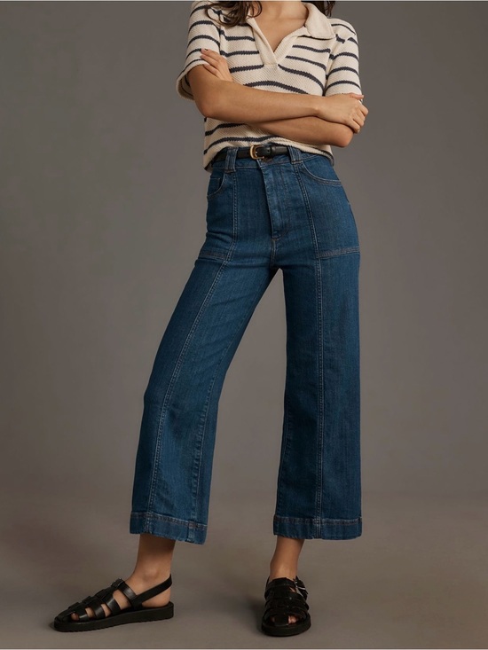 Pilcro Denim - The Skipper High-Rise Wide-Leg Pants by Pilcro: Denim Edition size 28 like new